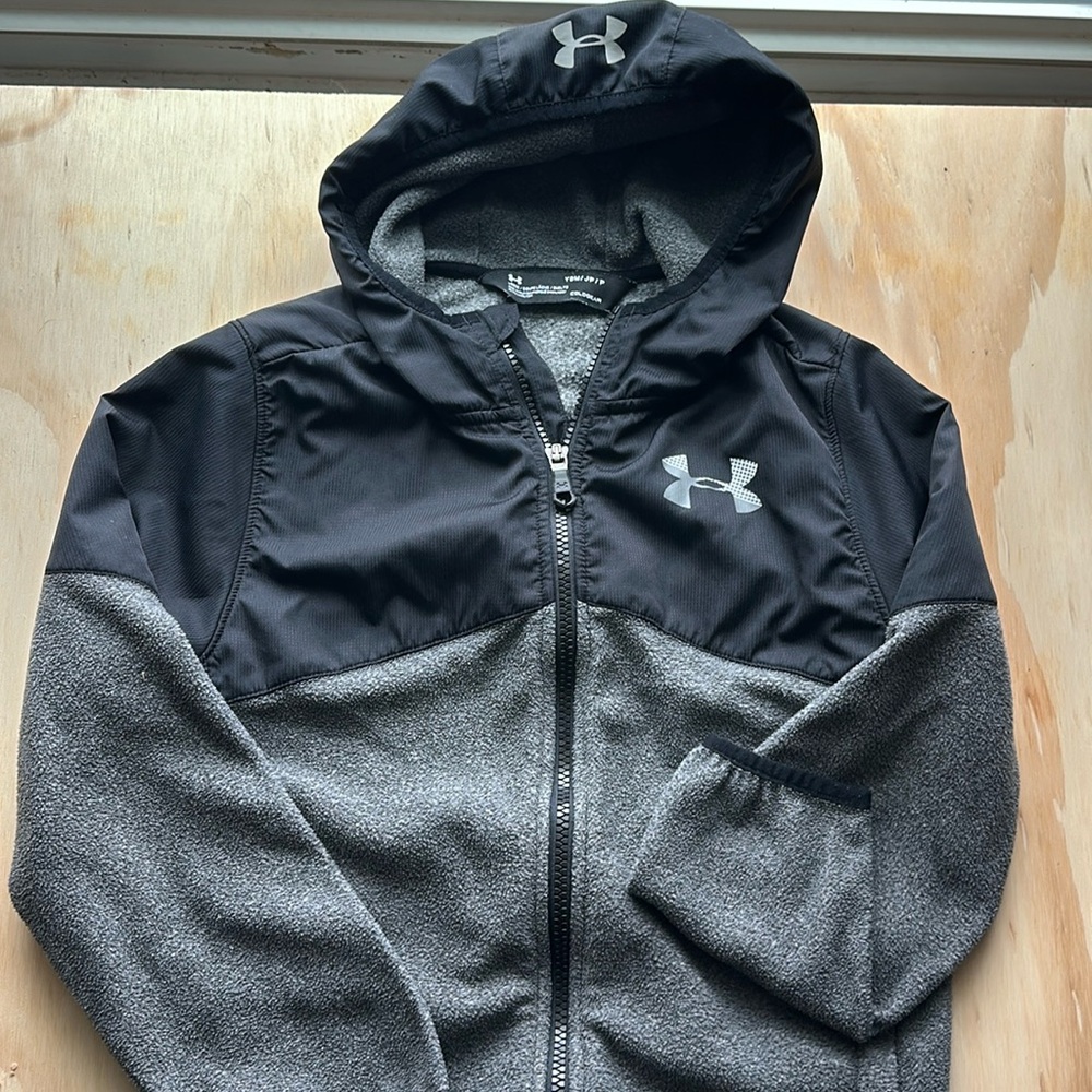 Under armour jacket size small zip up rain coat fleece lightweight